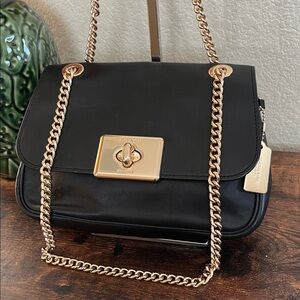 Coach Cassidy Crossbody F34828 Black & Gold